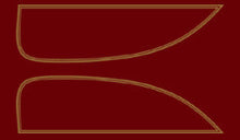 Load image into Gallery viewer, 1975-76 Honda CB500T Gas Tank Decals - Glory Brown Metallic / Candy Antares Red