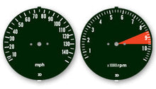 Load image into Gallery viewer, 1976 Honda CB750F Speedo &amp; Tach Face Decal Set - MPH