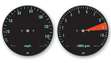Load image into Gallery viewer, 1969-70 Honda CB750K Speedo &amp; Tach Face Decal Set - MPH