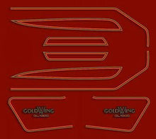Load image into Gallery viewer, 1977 Honda CB750K GL1000K 1977 Complete Decal Set - Candy Antares Red Model