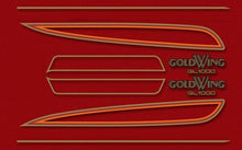 Load image into Gallery viewer, 1976 Honda GL1000 GL1000K 1976 Complete Decal Set - Candy Antares Red Model