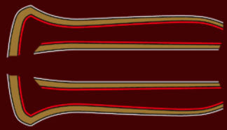 1977 Honda CB750K Gas Tank Stripe Decals