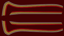 Load image into Gallery viewer, 1977 Honda CB750K Gas Tank Stripe Decals