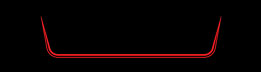 1979 Honda CB750K Tail Section Stripe Decal - Black Model