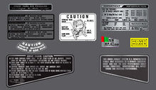 Load image into Gallery viewer, 1979-80 Honda CB750F Supersport - Silver Model Only - Warning and Service Label Set