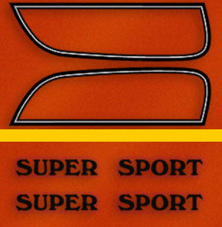 1975 Honda CB750F Gas Tank Decal Set - Flake Sunrise Orange Model