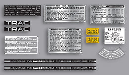 1983 Honda CB1100F Supersport - Canadian Model - Warning and Service Label Set