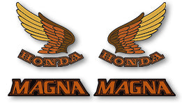 Honda VF700C 1985-86 Magna - USA Model (Black or Candy Wineberry Red Model) - Decal Set