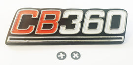 Honda CB360G CB360K Side Cover Emblem - Replaces Honda OEM 87126-369-000
