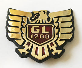 Honda GL1200 Side Cover Emblem - Replaces Honda OEM 83606-MG9-000