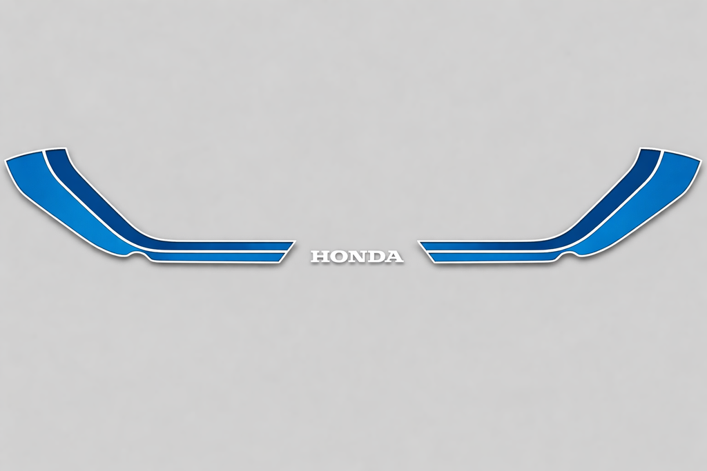1982 Honda CB750F Tail Section Stripe Decal Set - Silver Model
