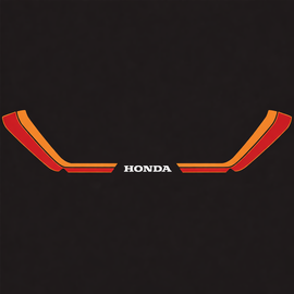 1982 Honda CB750F Tail Section Stripe Decal Set - Black Model