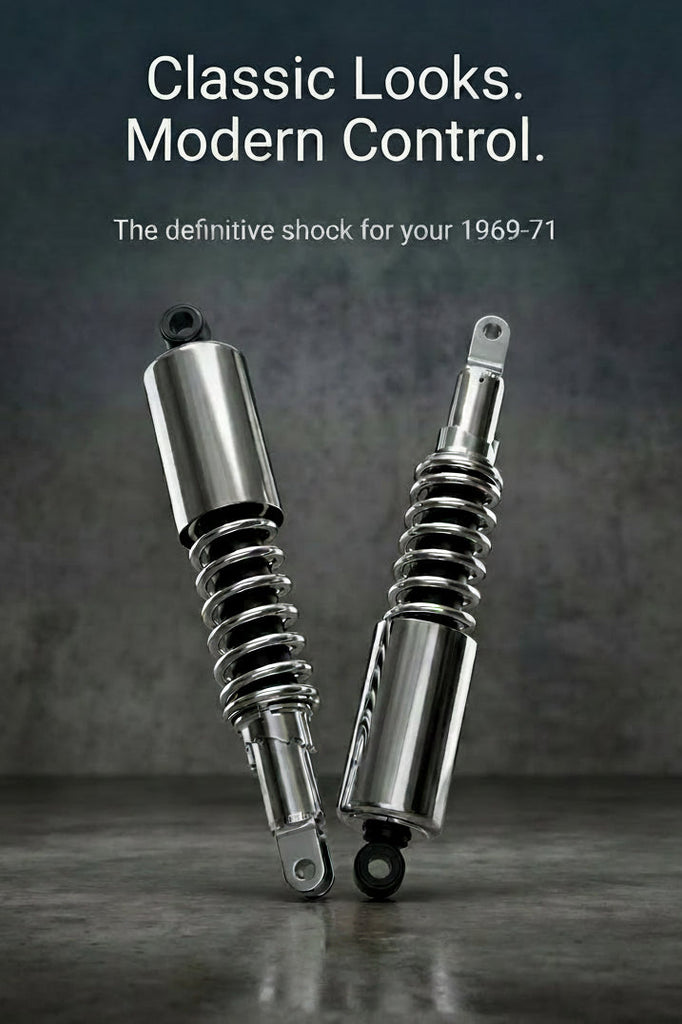 Honda CB750A CB750F CB750K Shock Absorber Set - Stock Design - CB750K 1969-71