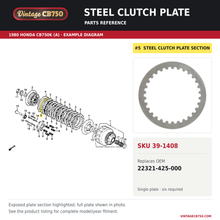 Load image into Gallery viewer, Honda CB750 CB500 CB900 CB1000 Steel Clutch Plate